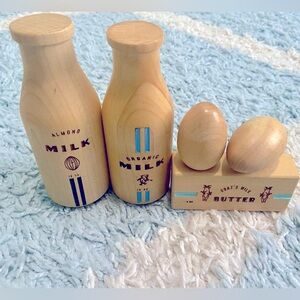 Wooden Milk and Butter Play Set